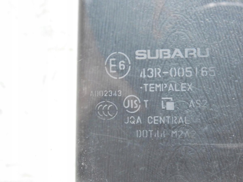 фото №4, Стекло дверь левый задняя subaru forester iii