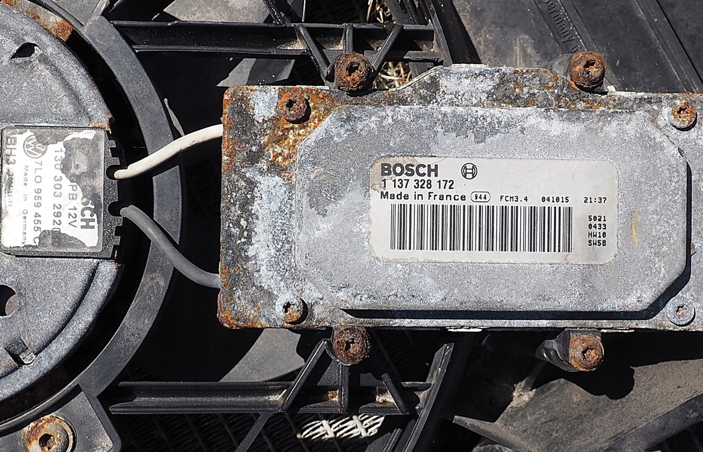 фото №6, Vw touareg 7l вентилятор радіатора модуль 1137328173 0130303293 7lo959455d