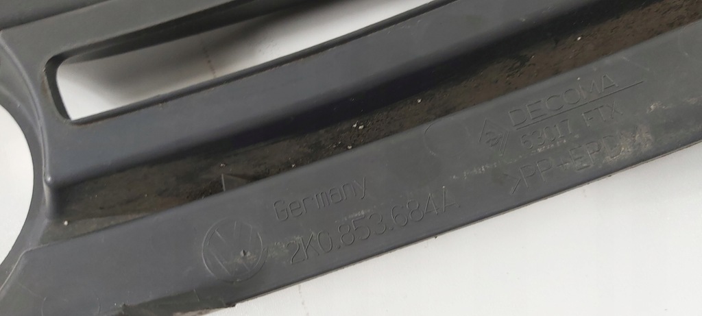 фото №9, Vw caddy 2k0853684a решётка противотуманной фары правый перед