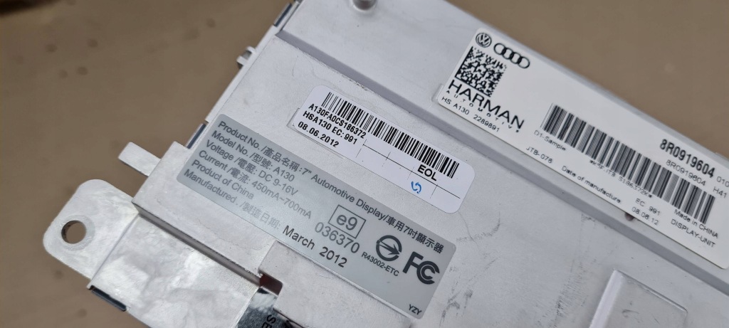 фото №11, Q5 8r экран дисплей монитор mmi 8r0919604 a5 a4 b8