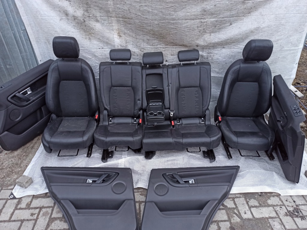 фото №10, Discovery sport l550 заднє сидіння сидіння комплект шкіра czarna підігрів салон