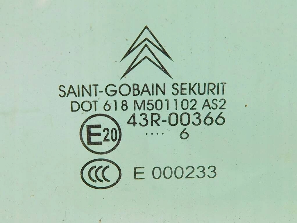 фото №6, Citroen c6 2.7 hdi 07r скло двері лівий задня клеєна двошарова