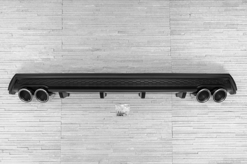 фото №15, Volkswagen polo 2014-2017 дифузор накладка бампера заднього