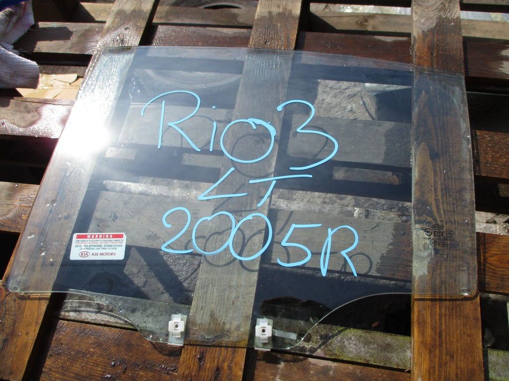 фото №1, Kia rio ii hb стекло дверь левый задняя 2005-