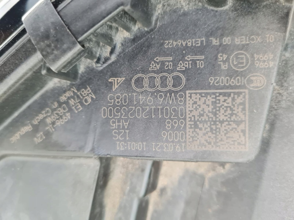 фото №14, Audi a5 s5 8w6 f5 lift повний перед full led laser 8w6941085 8w6941086