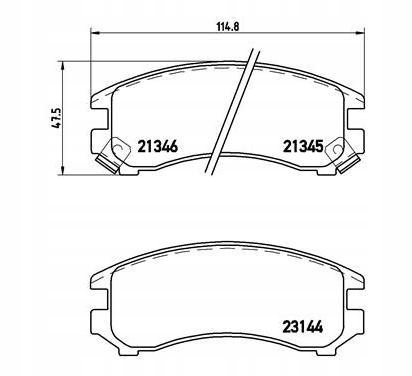 фото №1, Brembo тормозные колодки тормозные holden astra хэтчбек