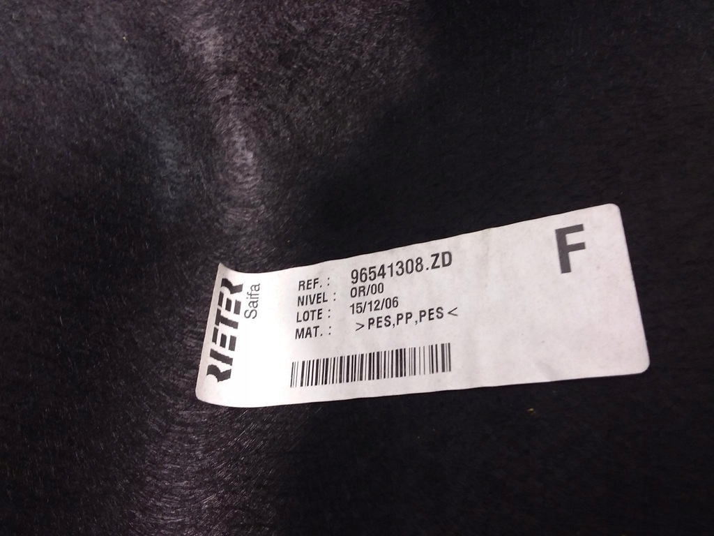 фото №6, Peugeot 207 cc оббивка багажника обшивка лівий