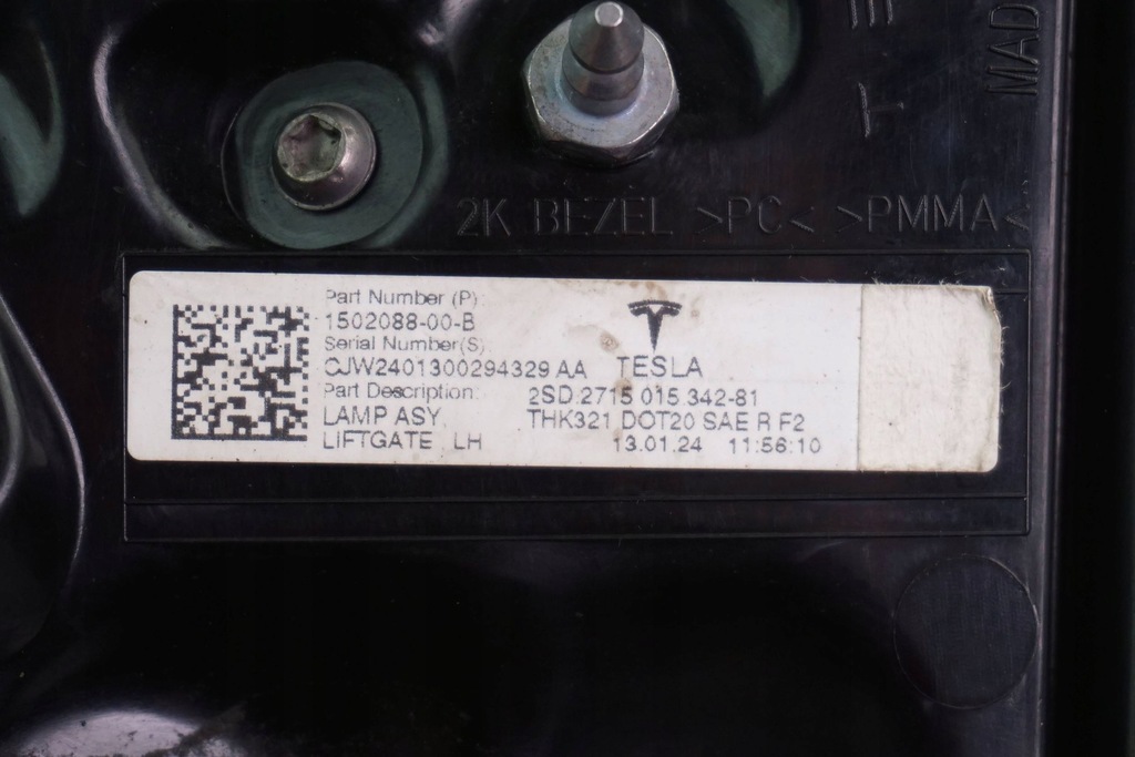 фото №10, Лампа задняя левая tesla model y 1502088-00-b