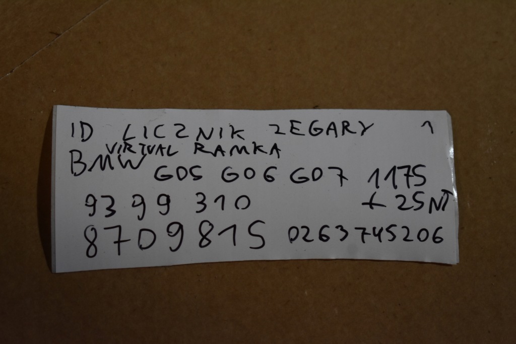 Idealny счетчик виртуальный приборы + рамка bmw g05 g06 g07 1 9 Недорого