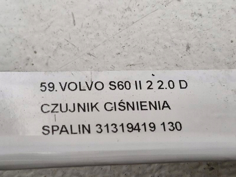 фото №6, Volvo s60 ii 2 2.0 d датчик давления выхлопных газов 31319419