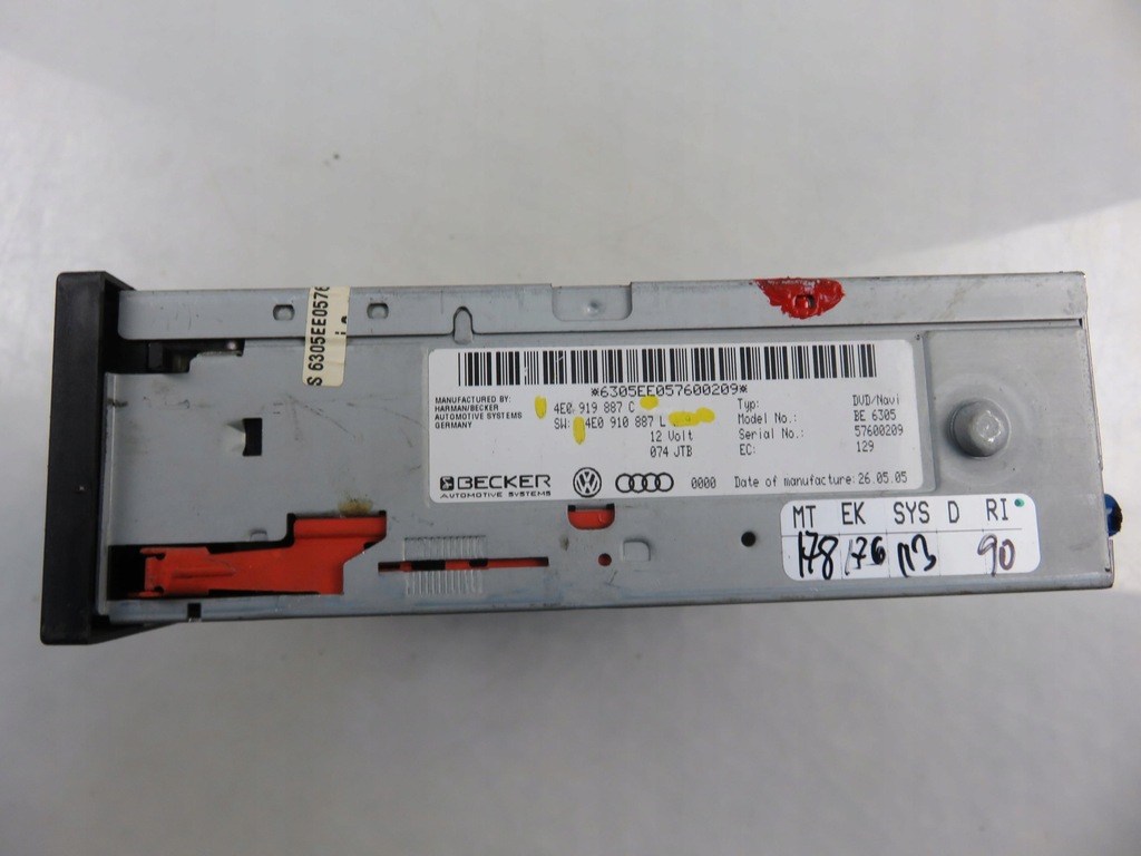фото №10, Зчитувач navi audi a6 c6 4e0910887l 4e0919887c
