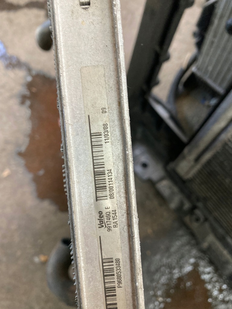 фото №8, Pas передній радіатор peugeot 307 1.6hdi