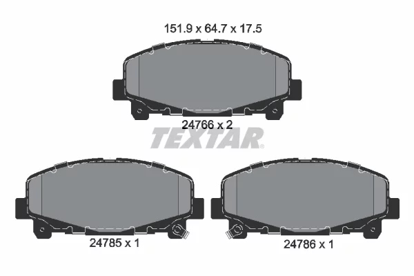 Textar тормозные колодки ham. перед honda accord viii 2.0-3.5 2008- Цена