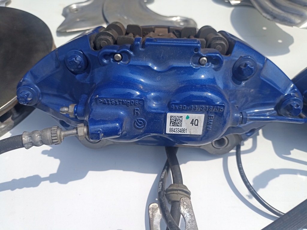 фото №10, Гальма комплект гальмівні диски супорти гальмівні колодки bmw z4 g29 mpakiet niebieskie 7769km