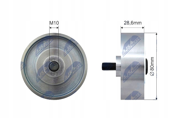 фото №2, Nty rnk-ty-007 ролик направляющая / направляющая, ремень клиновой зубчатый