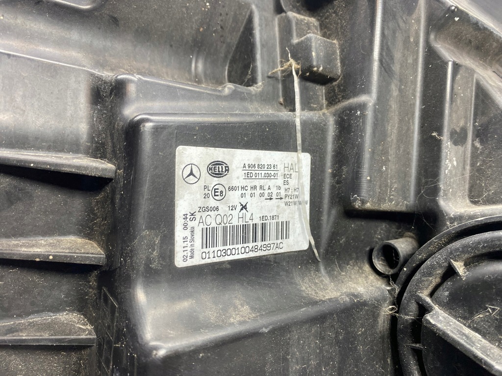 фото №10, Mercedes sprinter w906 лампа ліва лівий перед передня a9068202361