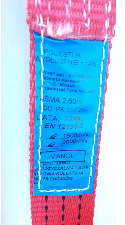 фото №7, Ремені з szelką гачки обертові 2pkt 3t/3m/35mm 4a