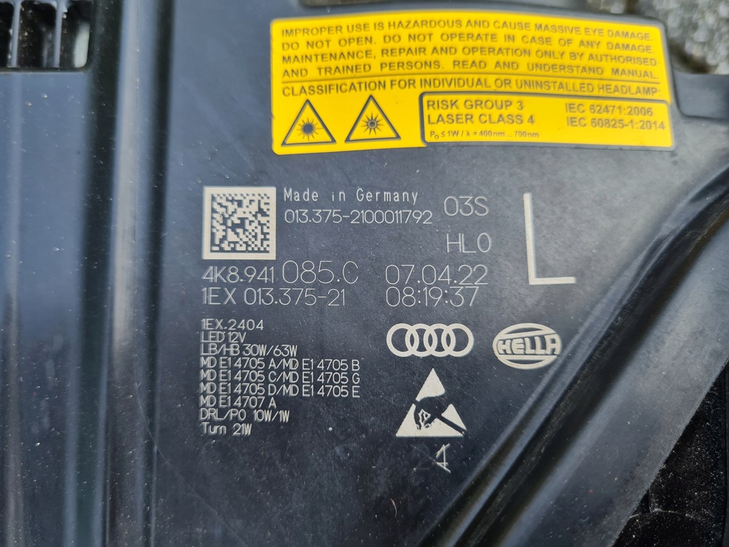 фото №15, Audi rs6 rs7 4k 4k8 c8 full led laser 4k8941085c 4k8941086c акция тёмные