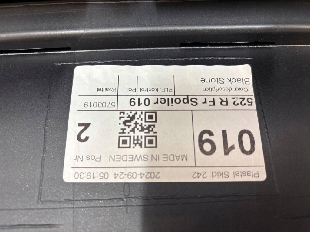 Volvo xc90 ii рестайлінг  r-design спойлер накладка бампера перед 32345457 Доставка