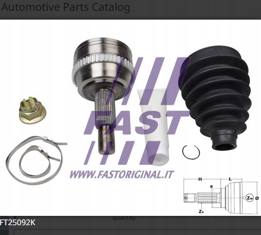 фото №2, Шарнір гомокінетичний renault master ii 98 зовнішній 2.5/3.0