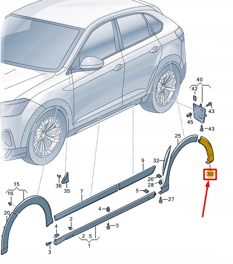 фото №1, Vw taigo cs rear left wheel cover 2g78538279b9
