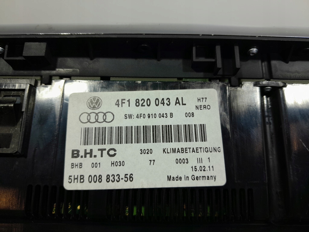 фото №6, Audi a6 c6 панель переключатель кондиционера обдув 4f1820043al