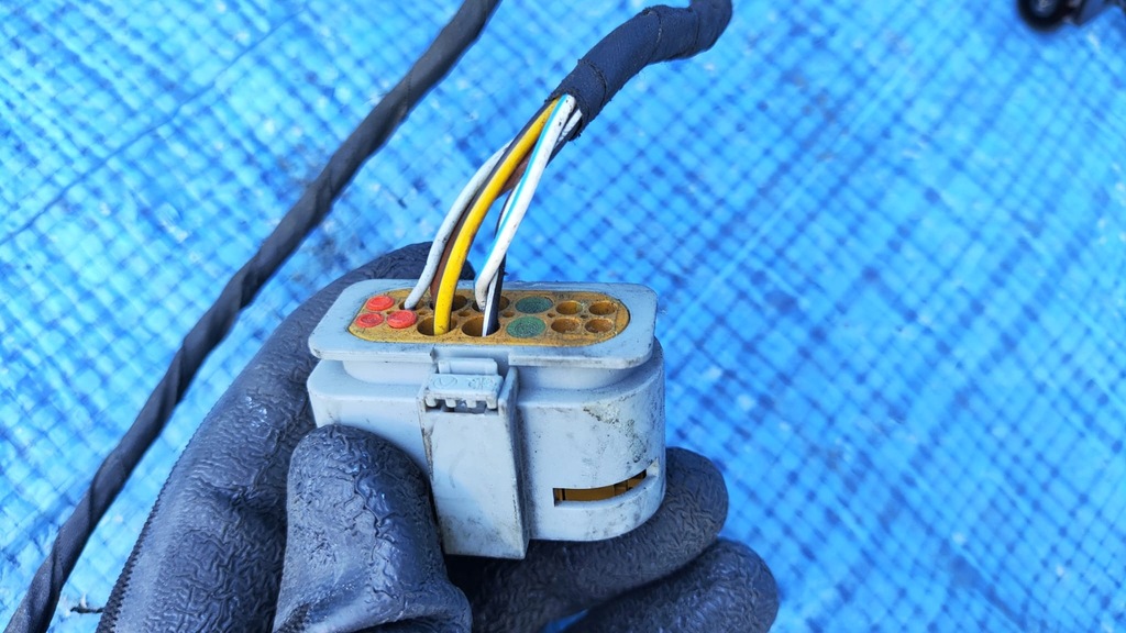 фото №6, Электропроводка жгут кузов левый перед штекер лампы abs mercedes w169 lift