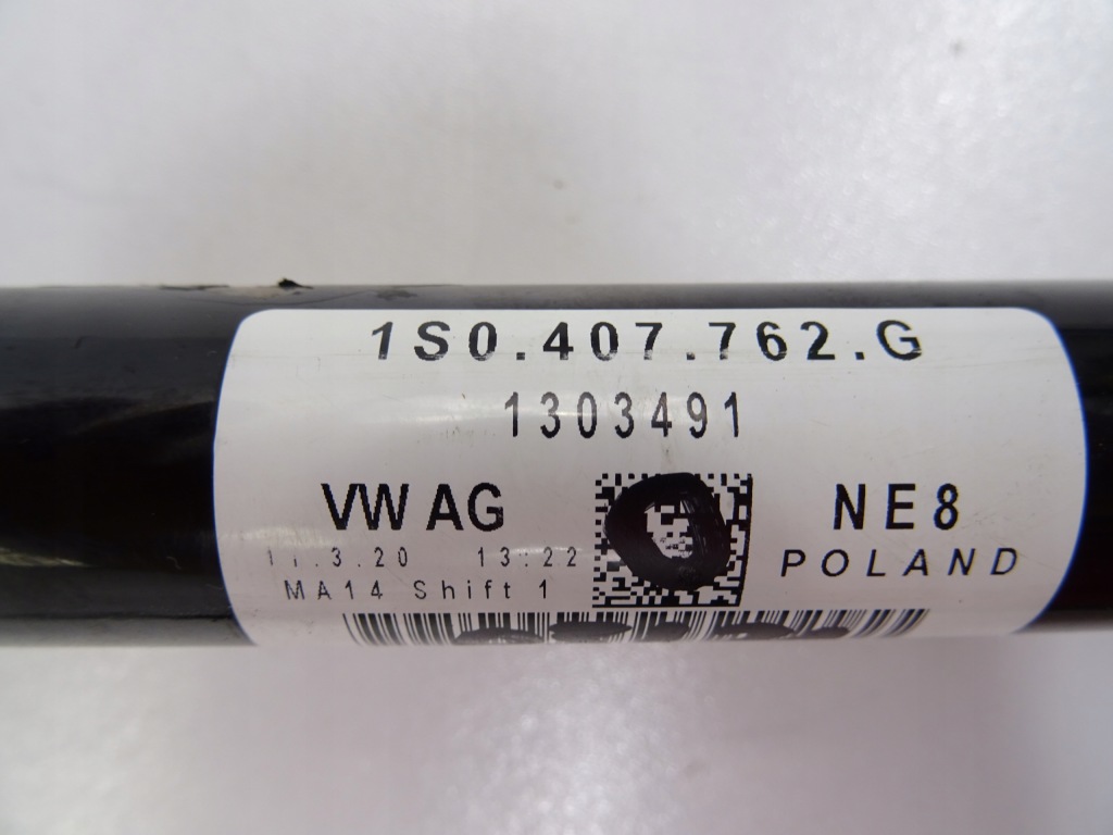 фото №3, Vw up lift 1.0 приводной вал правая 1s0407762g rok 2020