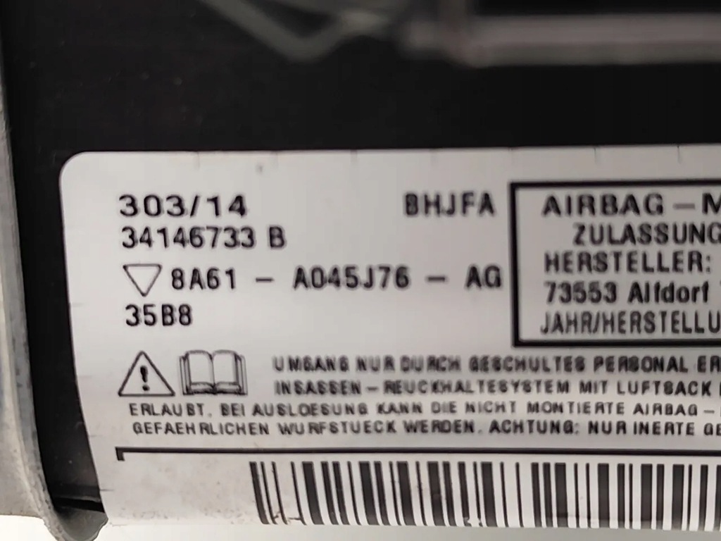 фото №7, Ford ecosport подушка воздушная подушка безопасности защитная колени 2015 suv 4/5dr