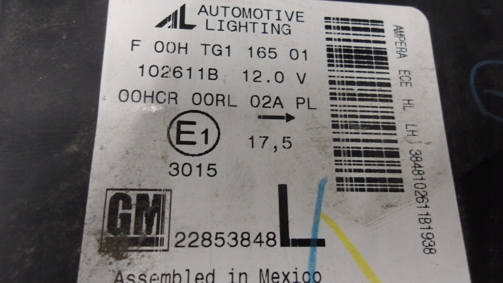 фото №4, Лампа передня ліва передня opel ampera