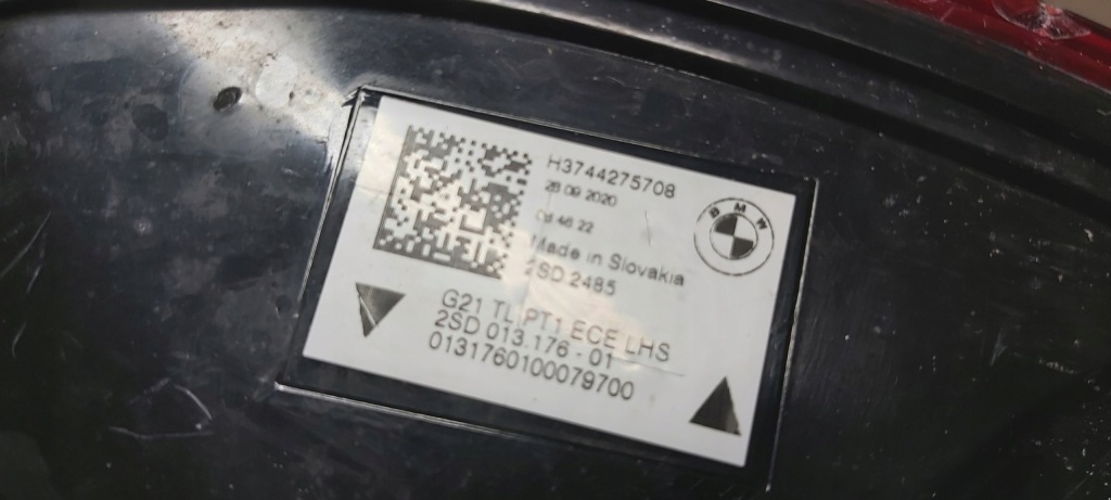 фото №10, Лампа задняя левая led bmw 3 g21 kombi 2019- h3744275708