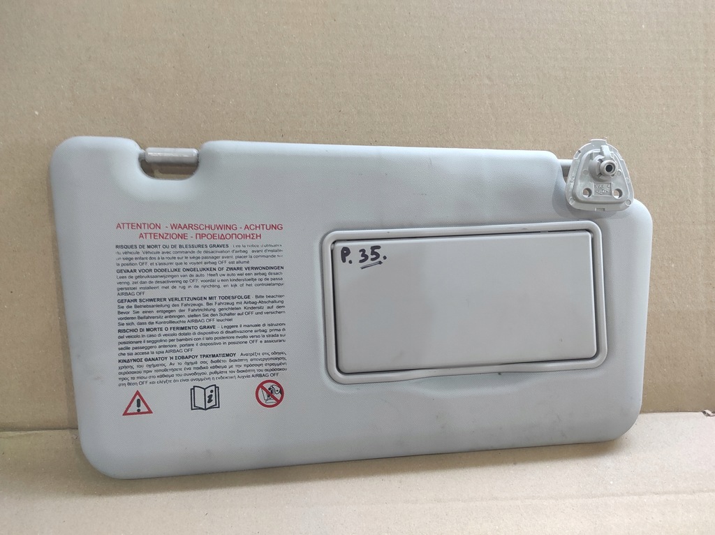 фото №1, Козырёк защита солнцезащитная правая renault koleos i