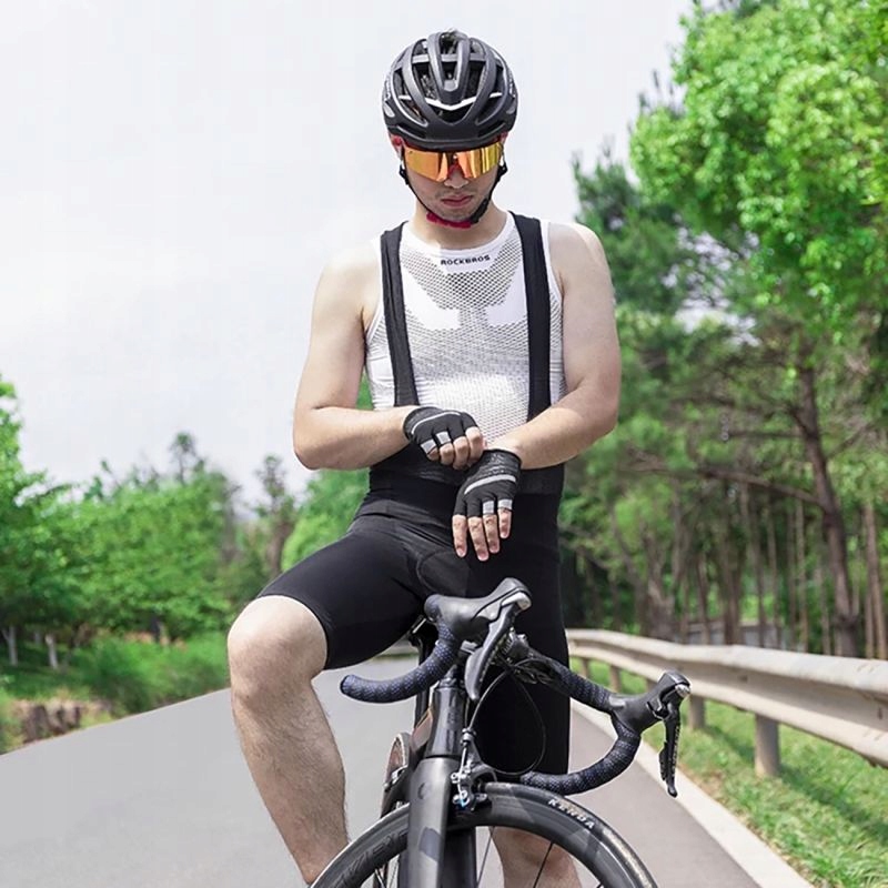 Spodenki rowerowe rockbros rk2002m короткие на szelkach с вкладка m - чёрные в Украине
