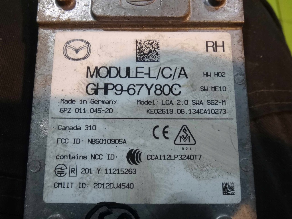 фото №4, Mazda 6 iii gj 13r радар мертвого pola правый задняя