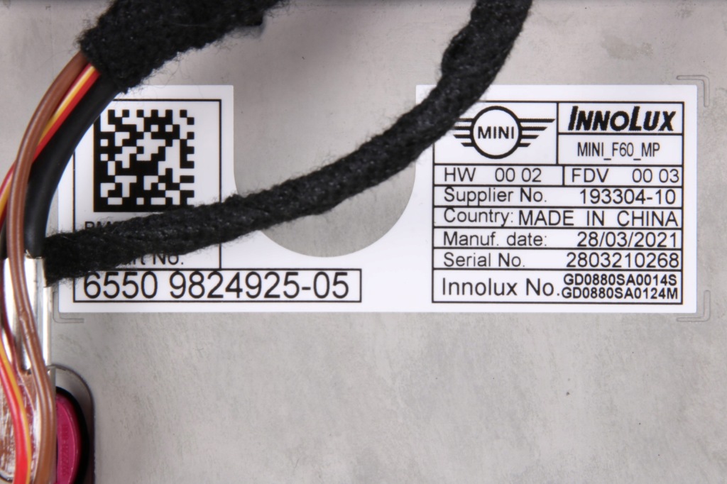 Mini f55 f56 f57 lci монитор экран дисплей навигация 8,8" cid 9824925 Киев