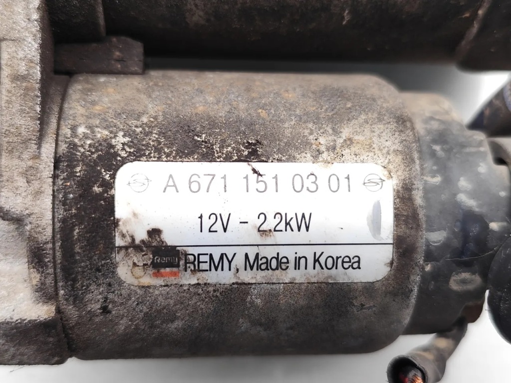 Ssangyong turismo стартер 2.0 xdi дизель 114kw 155 hp a6711510301 2015 с Разборки