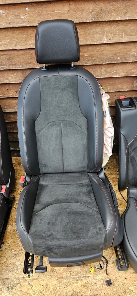 фото №8, Seat leon iii 3 hb сиденье сиденья заднее сиденье полукожа туннель средний комплект