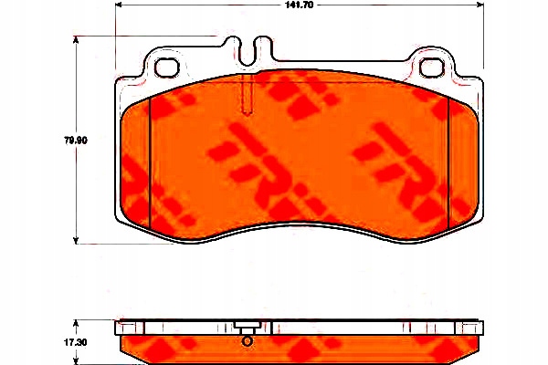 Гальмівні колодки ham mercedes e-klasa 09- trw Доставка