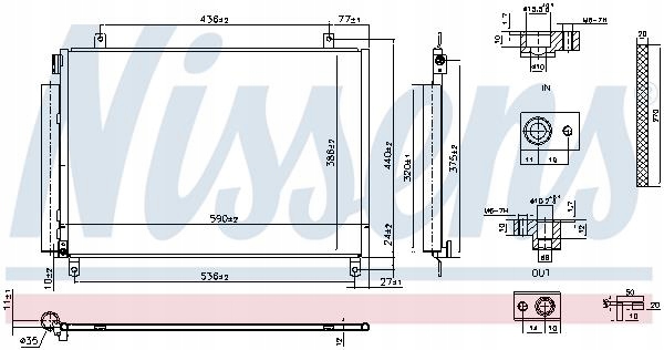фото №9, Радиатор кондиционера nissens 941171