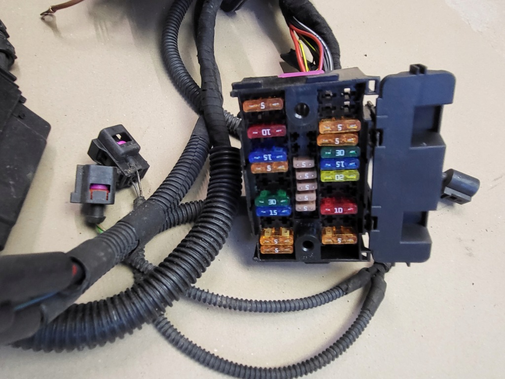 фото №13, Жгут электропроводка кабели реле 503 vw multivan t5 lift 2.0 bi tdi оригинальный номер eu