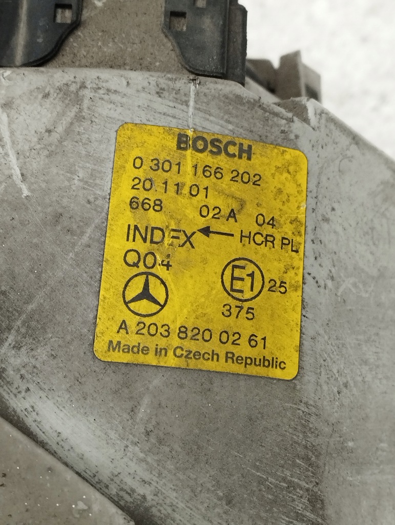 фото №13, Mercedes w203 лампа правая передняя a2038200261