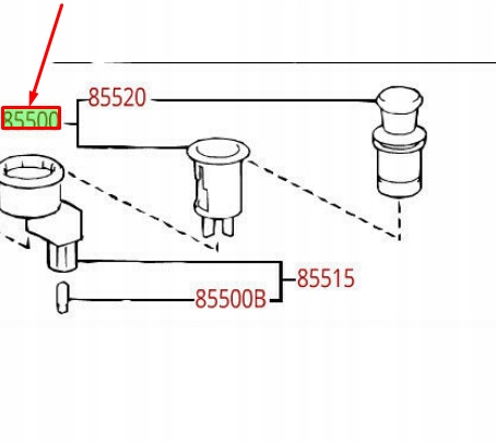 фото №7, Lexus is xe10 element прикуривателя 8550012240 85500-12240 оригинальный