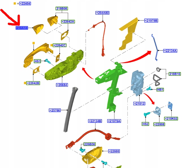 фото №13, Заглушка ручка наружной левый fiesta 17- puma