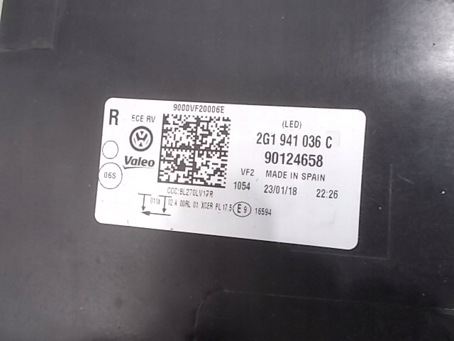 фото №12, Лампа vw polo vi 2g 17-21 gti full led 2g1941035c 036c оригинал europa