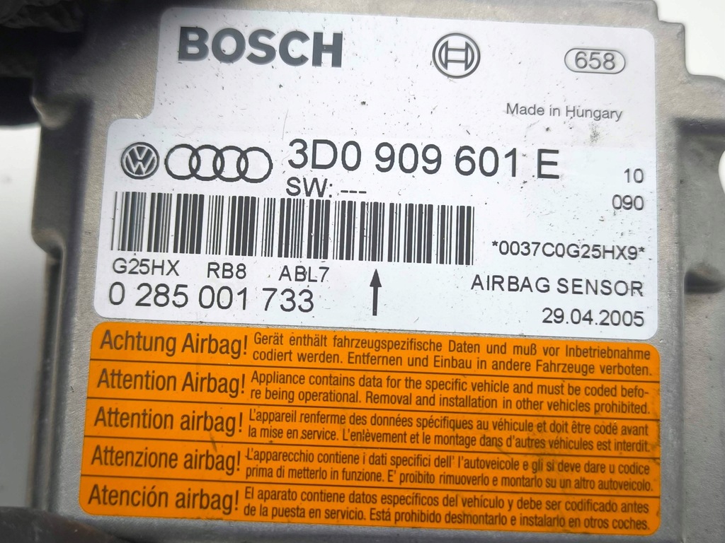 фото №8, Bentley flying spur блок керування подушка безпеки 2006 3d0909601e