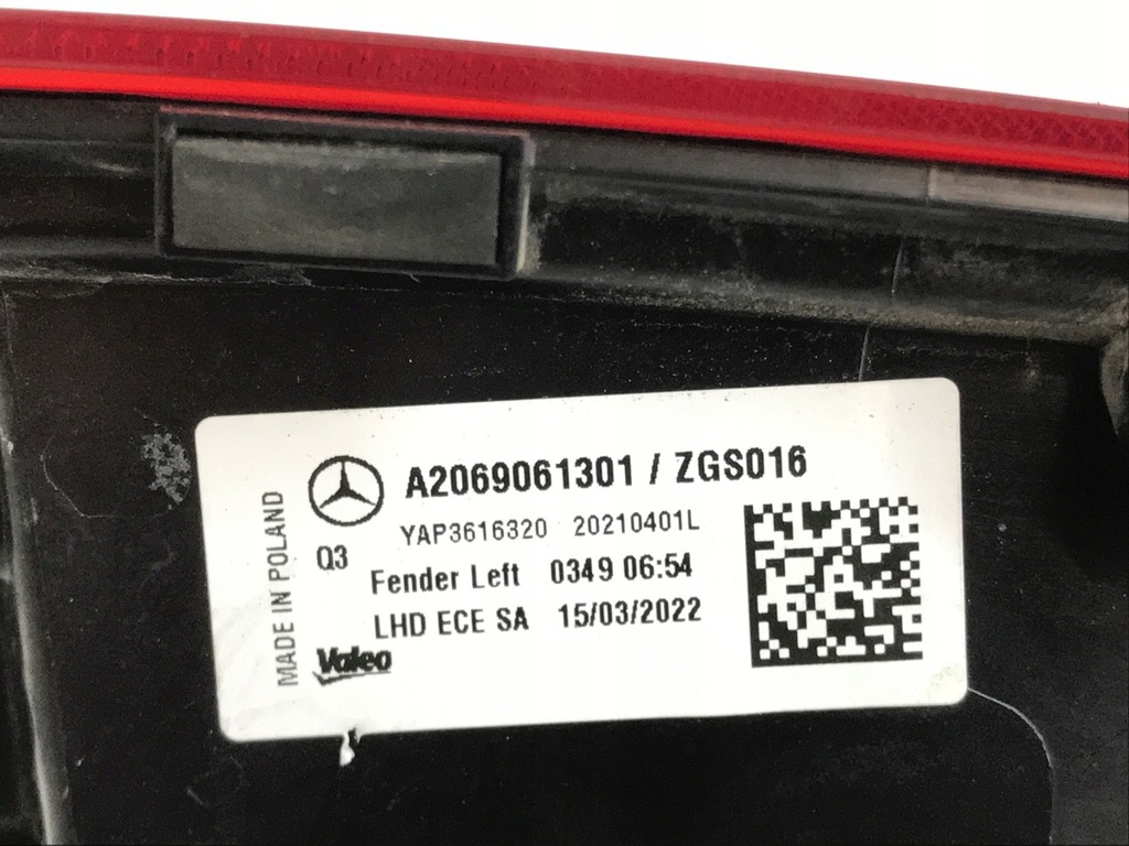 фото №6, Лампа задня задня mercedes w206 kombi a2069061401