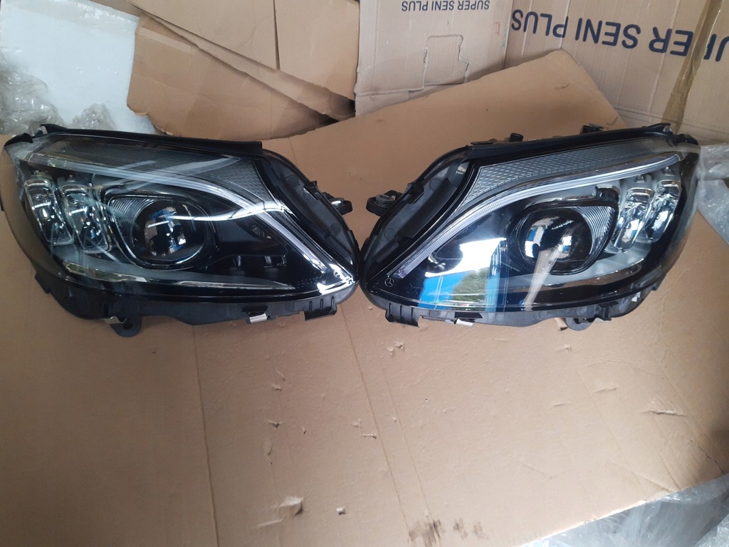 фото №16, Mercedes c 205 lift лампа led левая+ правая multibeam a2059068505 a2059068605