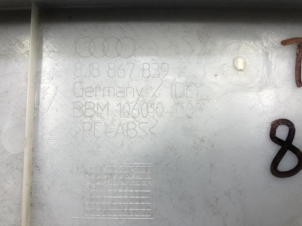 фото №9, Молдинг защита потолочный audi tt 8j 8j8867839