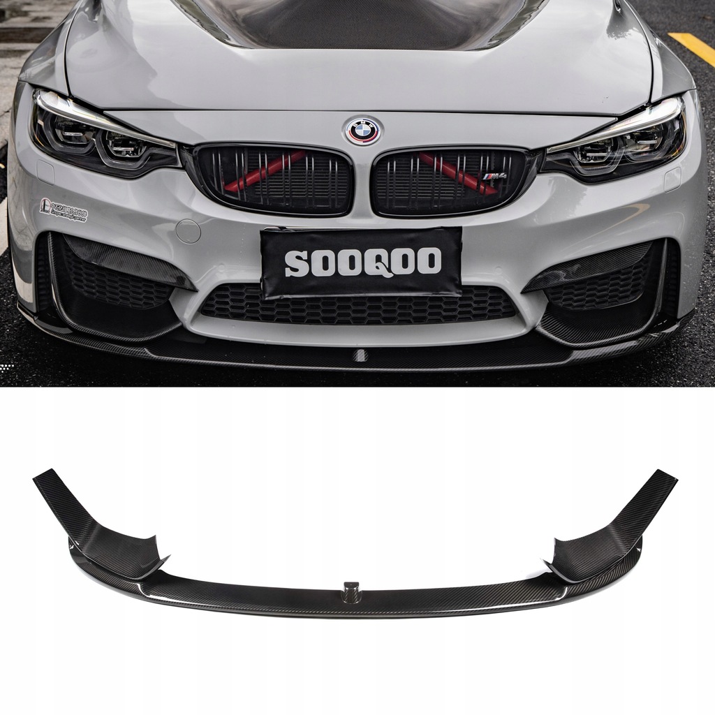 фото №1, Карбоновий спліттер перед do bmw m3 f80 / m4 f82 w стиль m-performance
