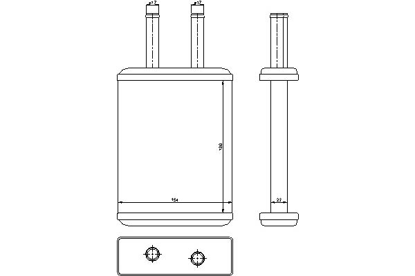 фото №1, Отопитель 154x180x29 kia sephia shuma shuma ii